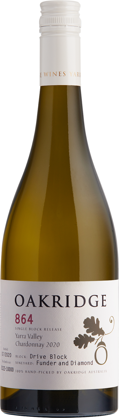 Oakridge Wines 864 Single Block Release Drive Block Funder & Diamond Vineyard Yarra Valley Chardonnay 2019